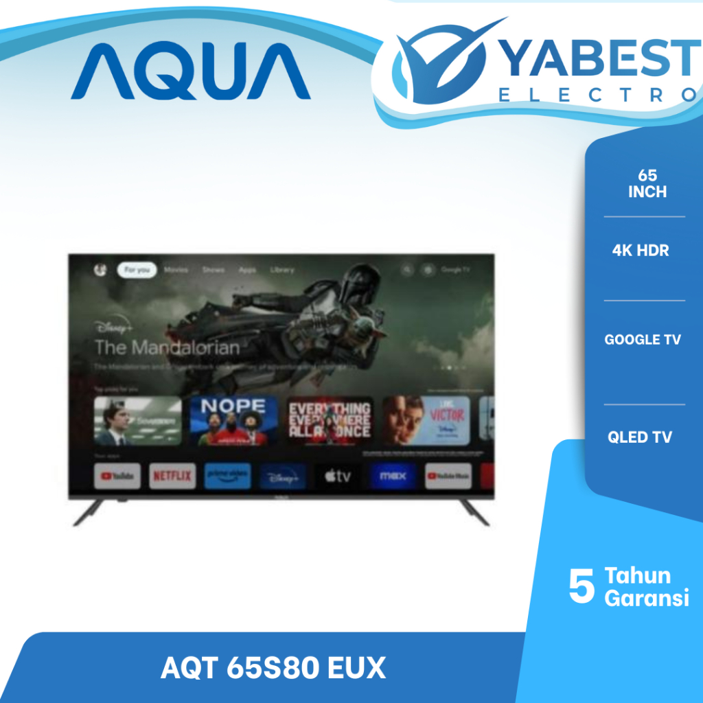 Smart Google TV 70 Inch 4K UHD TV AQUA AQT 70K85 EUX