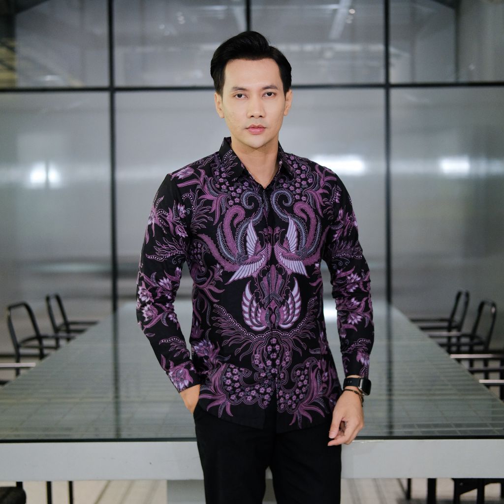 BATIK BOLO DEWO Motif Soekarno Hem Atasan Kemeja Batik Pria Lengan Panjang