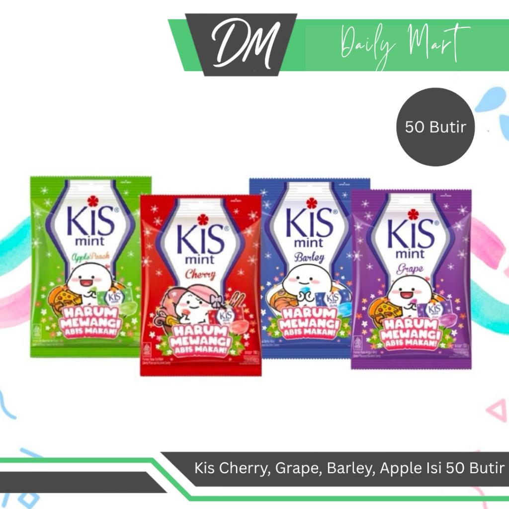 

Kis All Varian Cherry/Grape/Barley/Apple - Permen Menghilangkan Bau Mulut Enak Segar Murah