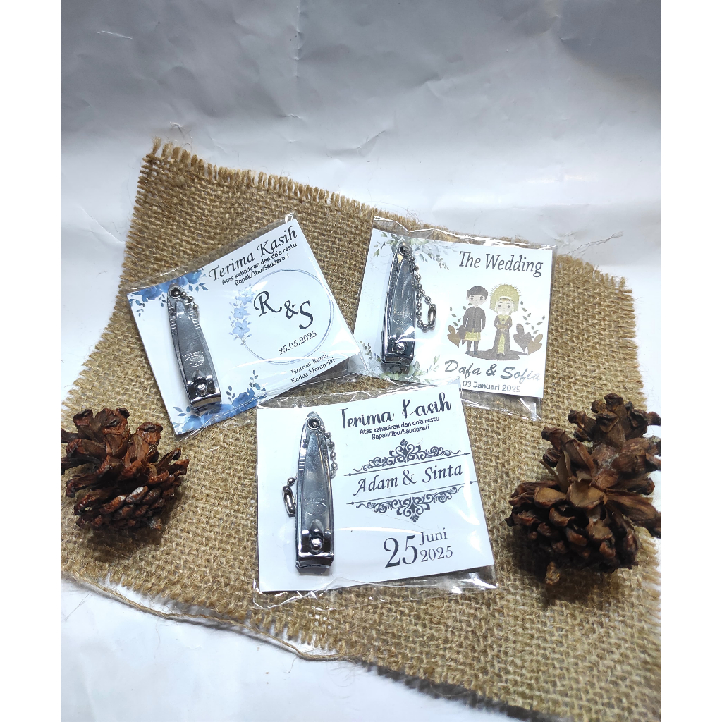 (Isi 50 pcs) Souvenir Gunting Kuku|Souvenir Pernikahan|Souvenir Khitan|Souvenir Haji)