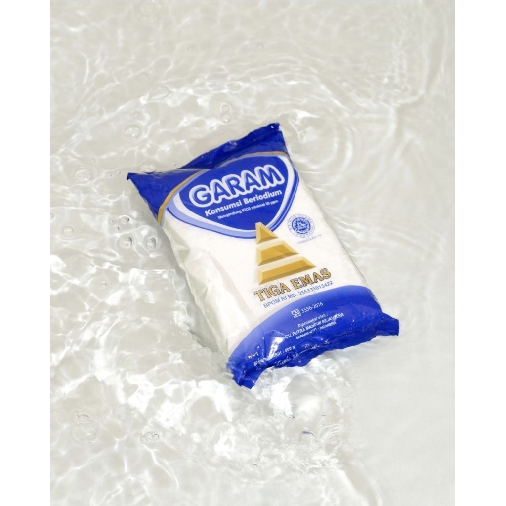 

Garam Tiga Emas Sea Salt Fine - Garam Laut Halus Tiga Emas - Garam Organik - Garam Natural - Garam Laut Murni - Garam Konsumsi Beryodium - Garam Halus Beryodium Tiga Emas - Garam Laut Halus - Sea Salt Fine - Sea Salt