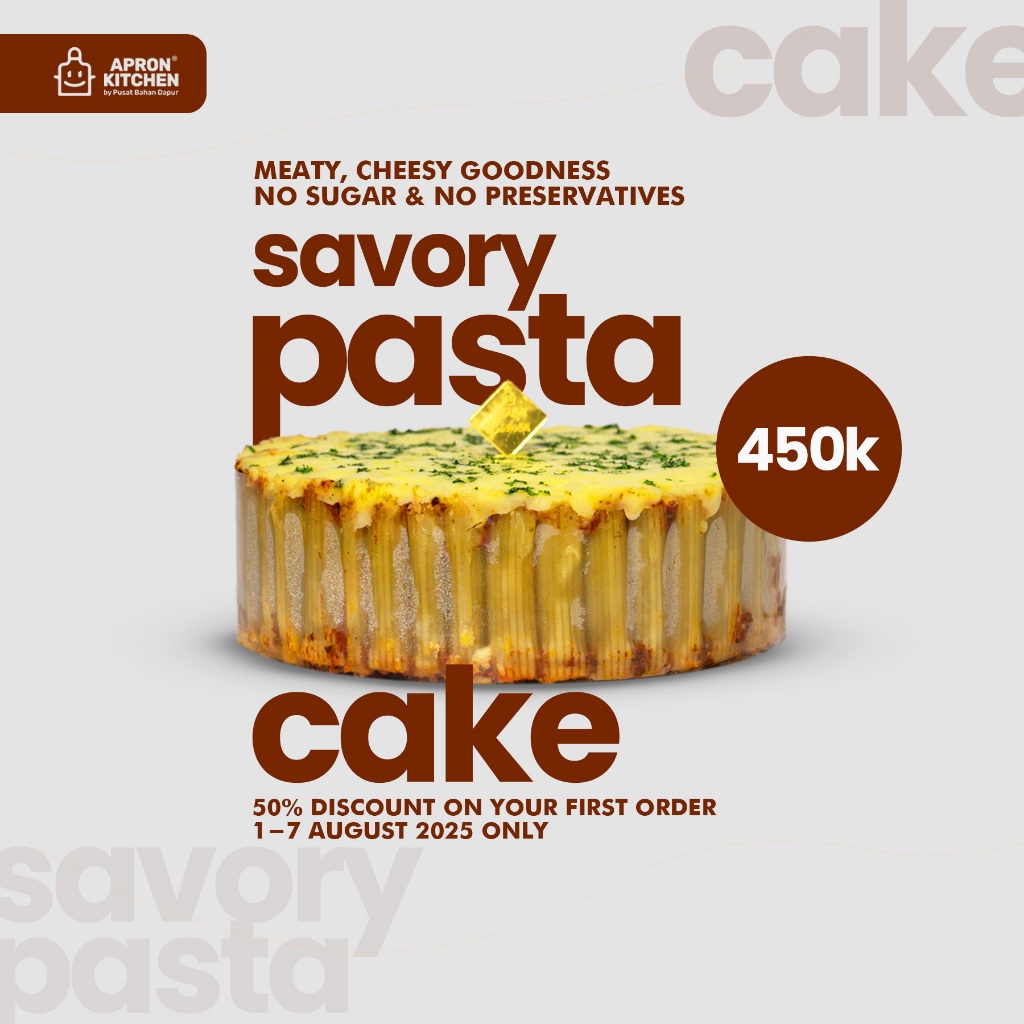 

Apron Kitchen Baked Pasta Cake (Kue Ulang Tahun Pasta Cake by Apron Kitchen)