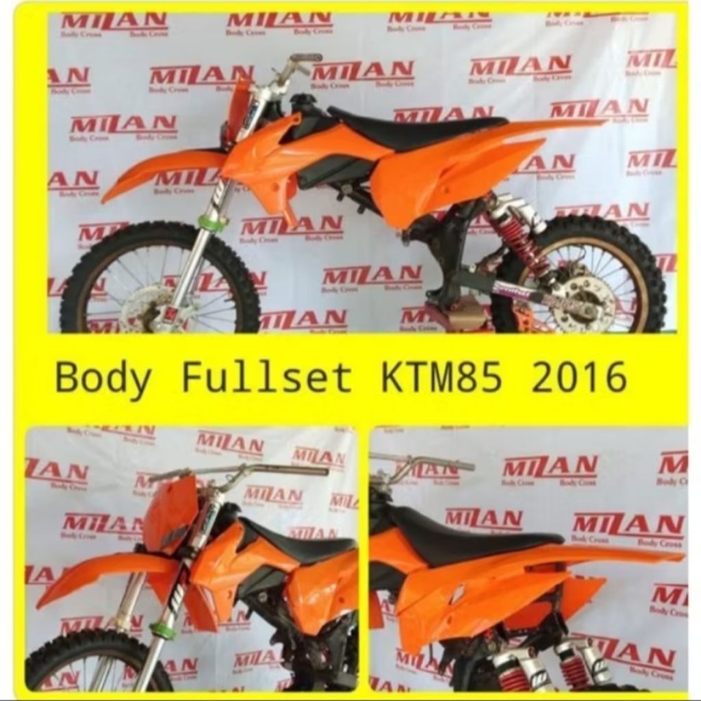 BODI SET KTM 85 2016 BODY FULL SET KTM85 2016 LENGKAP JOK TANGKI COVER BODY TRAIL SUPERMOTO MOTOCROS