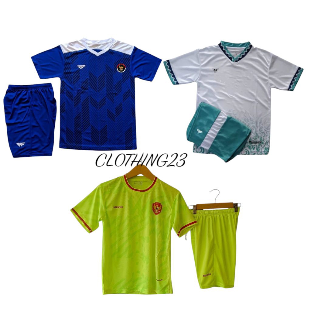 PAKET JERSEY ANAK MURAH Stelan Olahraga Anak Kaos Bola Badminton  Jersey Anak SSB