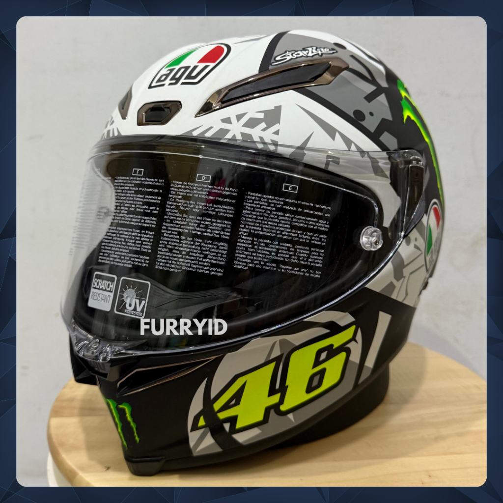 HELM FULL FACE AGV PISTA GP RR JOAN MIR WINTER TEST 2021