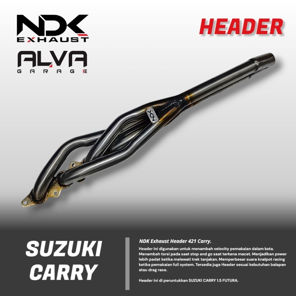 Header Carry Futura Racing NDK EXHAUST Knalpot Mobil Header 421 Carry Futura merk NDK EXHAUST