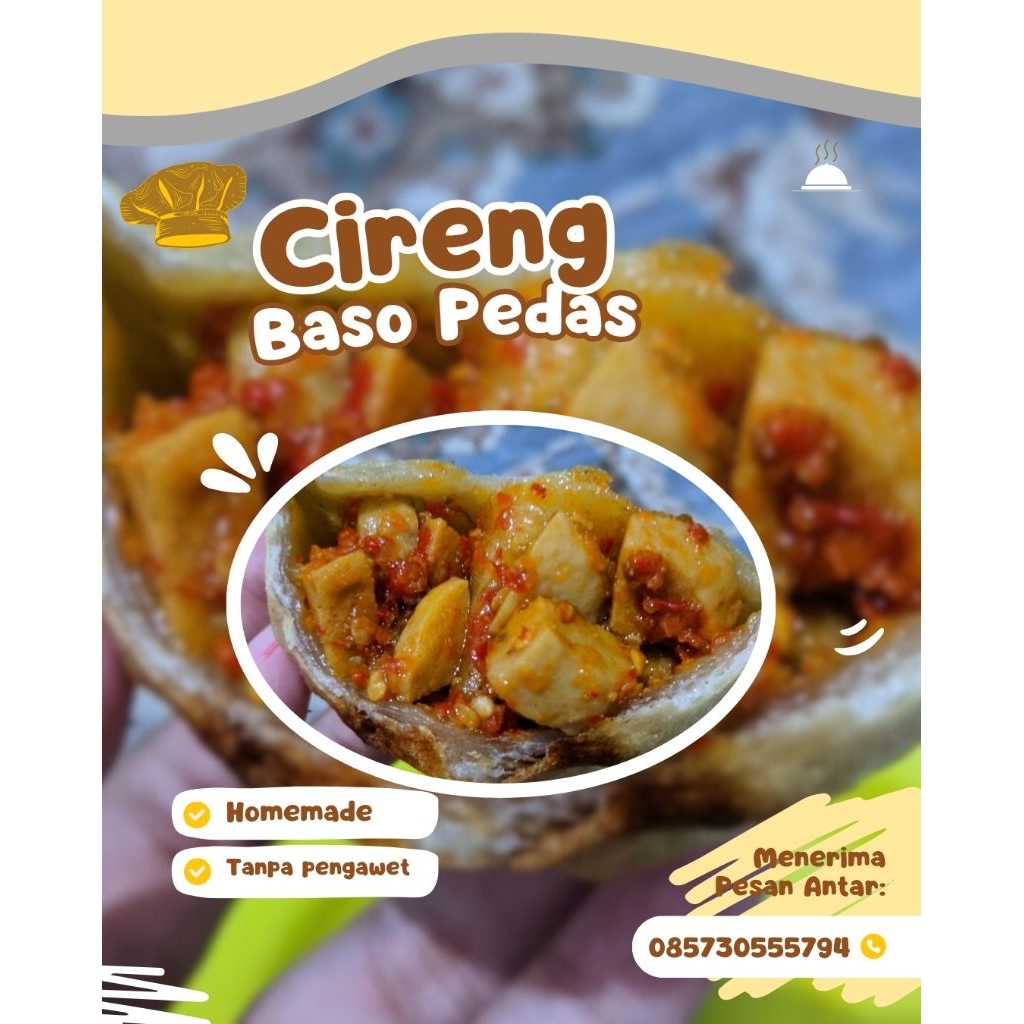 

Cireng isi Baso pedas