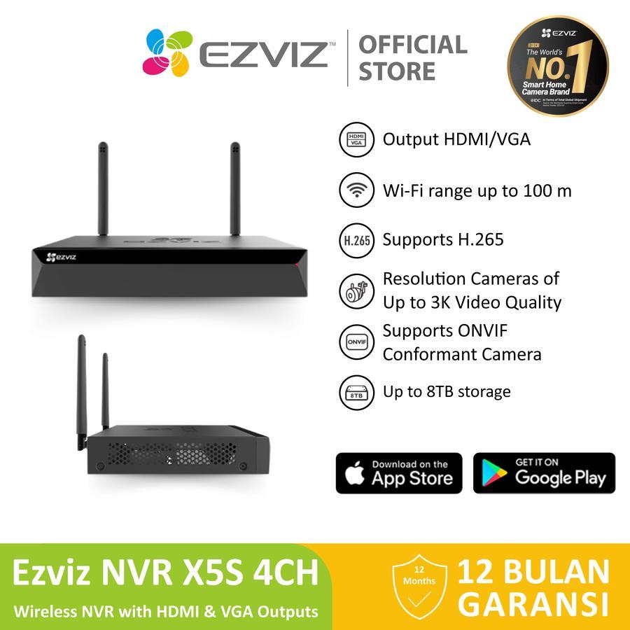 Ezviz X5S NVR 4 Channel Network Smart Home Security Recorder - NVR 4ch