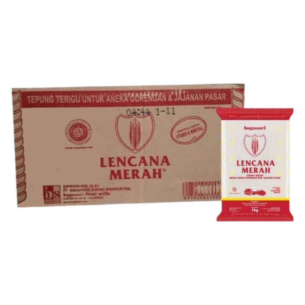 

Lencana Merah Tepung Terigu Untuk Aneka Gorengan & Jajanan Pasar (1 dus/12 pcs)