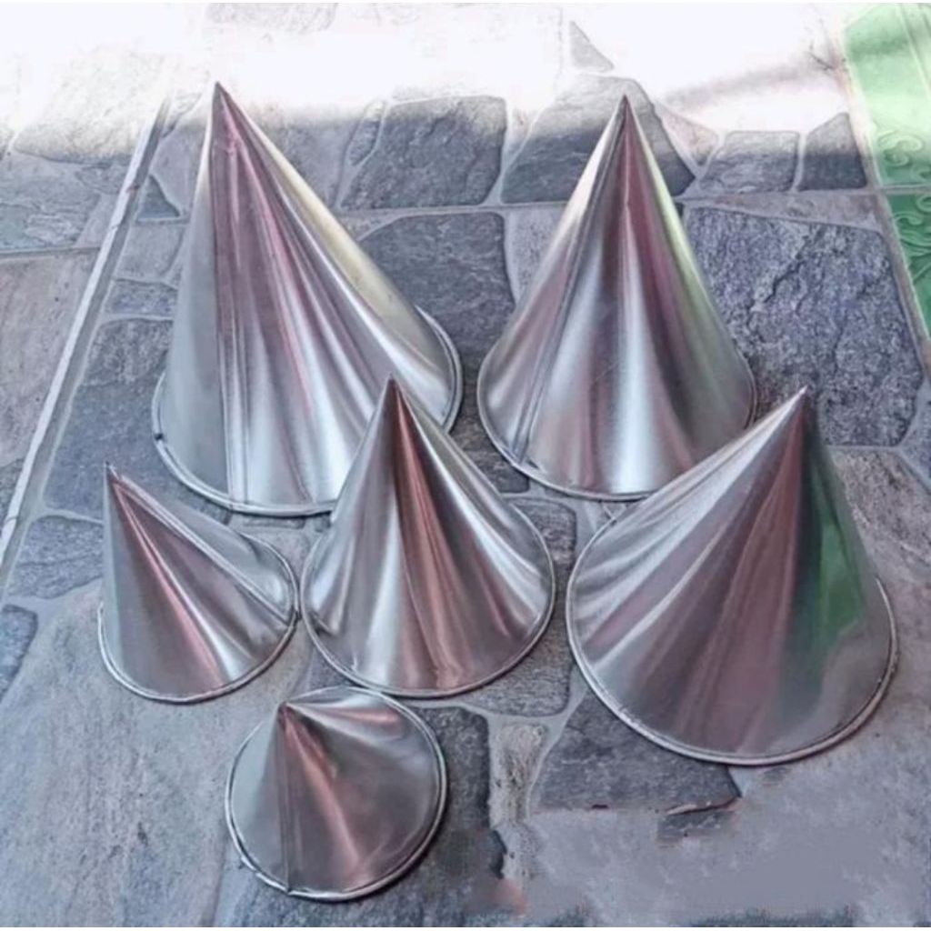 Cetakan Tumpeng kerucut alumunium/ Cetakan Tumpeng mini/ Kerucut Tumpeng mini alumunium/ Cetakan Tum