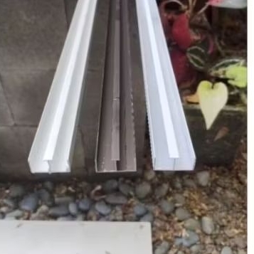 1 Meter HITAM- Rell M Etalase Rel Atas Etalase Kolong Dapur