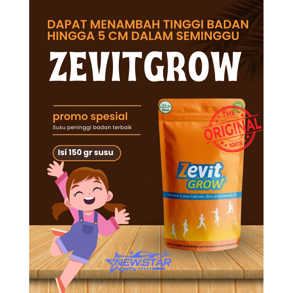 

ZEVITT GROW SUSU - peninggi badan cepat / vitamin anak / vitamin untuk anak pintar / susu peninggi badan / vitamin tinggi badan / bonney peninggi badan ori asli / bat peninggi badan / suplemen peninggi badan / susu peninggi badan umur 15 keatas / ori bpom
