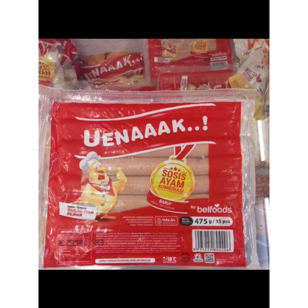 

Belfoods Sosis Ayam 475gr - Delicious Chicken Sausages