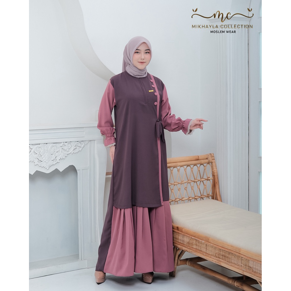 Nisya Dress Sabrina Anti UV Gamis Remaja Dewasa