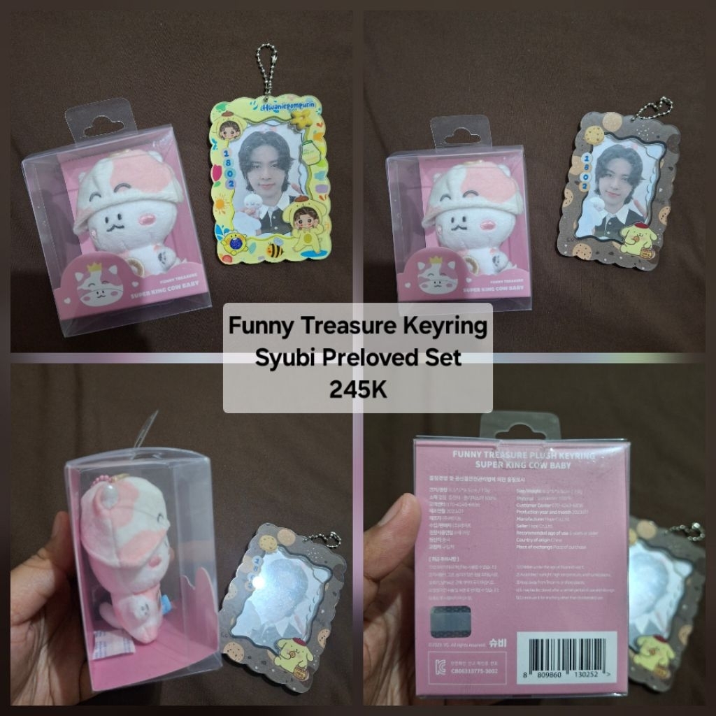 BOOKED FUNNY TREASURE KEYRING SET dan TREASURE JUNGHWAN CARD HOLDER