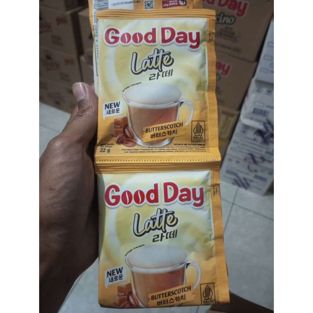 

Good Day Latte Butterscotch Rentengan Isi 10 Sachet