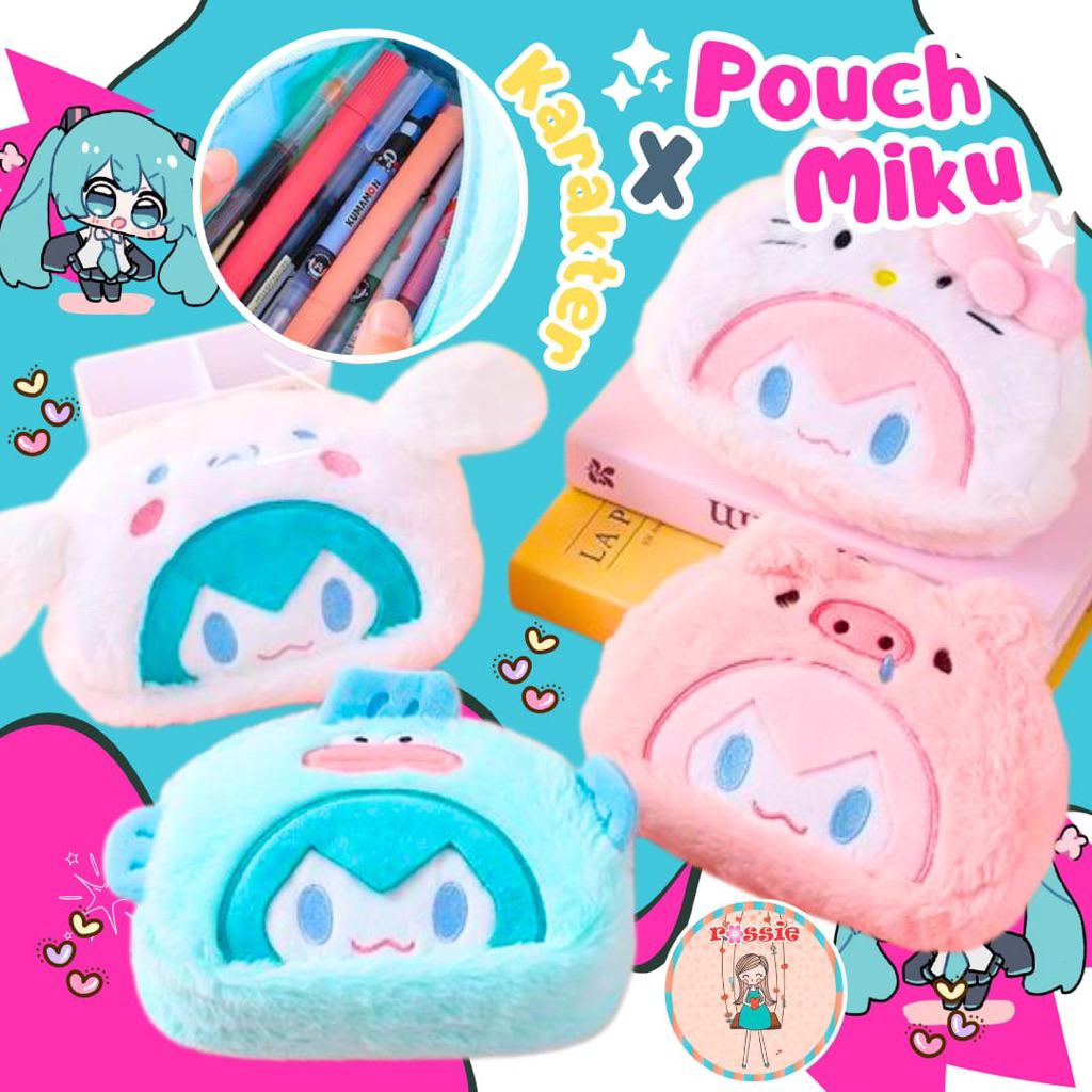 

Tas pena MIKU yang baru, kapasitas besar, kotak pensil/Pouch miku sanrio hatsune miku pouch pencil case kotak pensil/Kotak pensil miku karakter/Pouch lucu/Pouch cosmetic miku