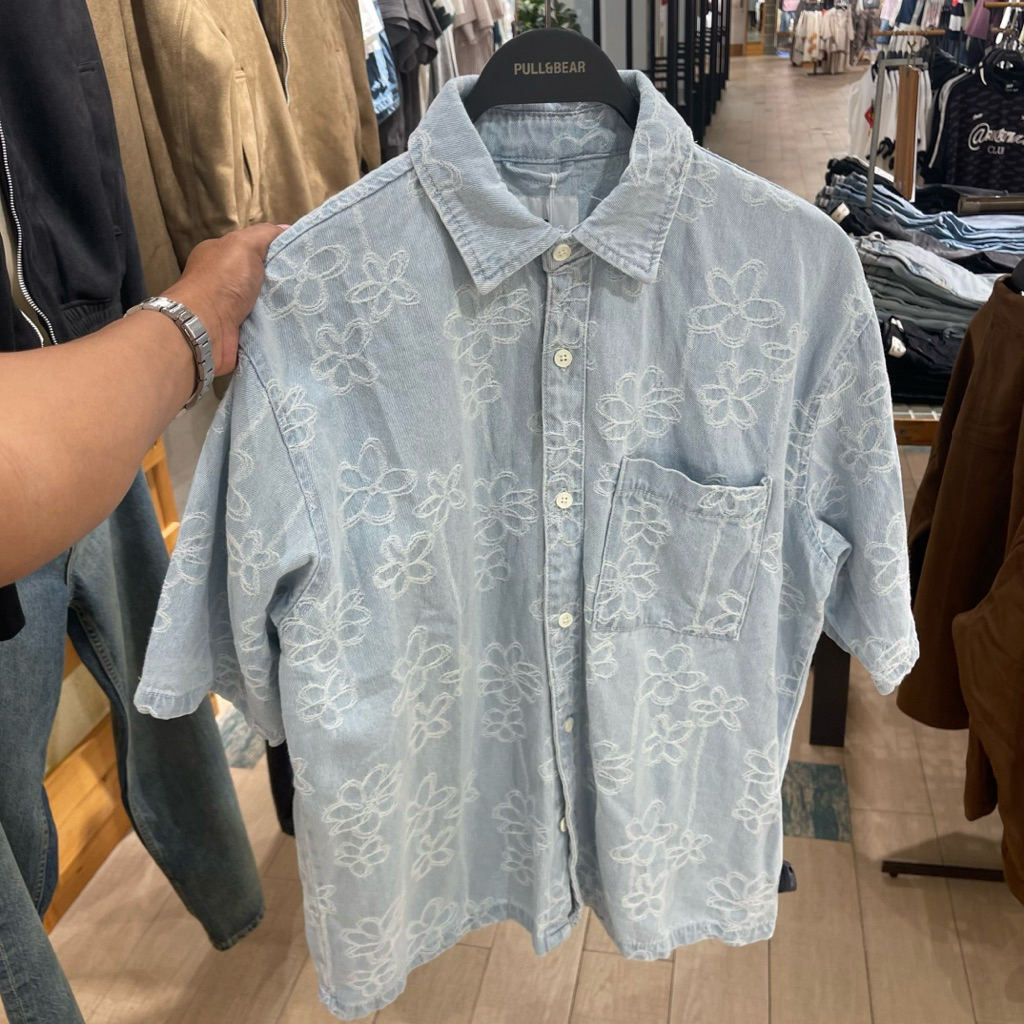 Kemeja Denim PULL&BEAR MEN Jastip (jasa titip)