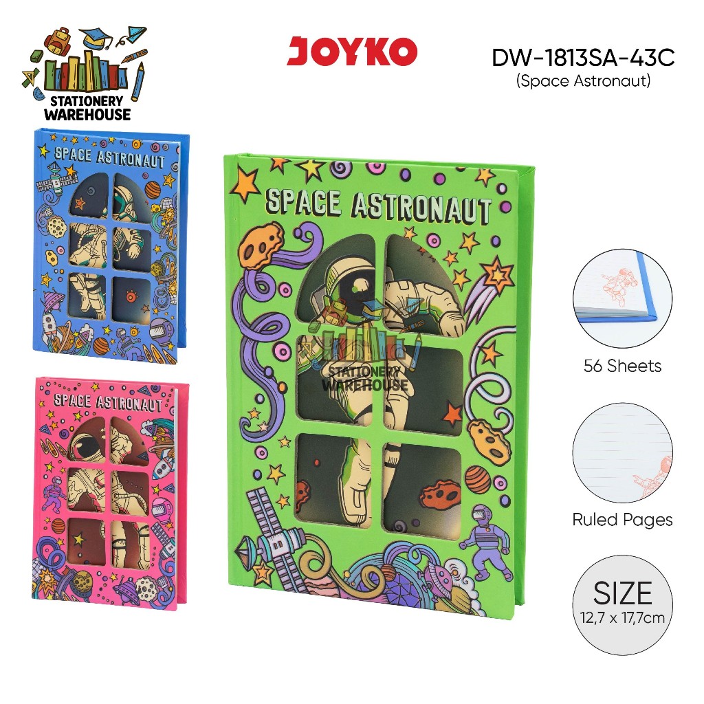 

Buku Tulis Catatan Jurnal Diary Joyko DW-1813SA-43C SPACE ASTRONAUT