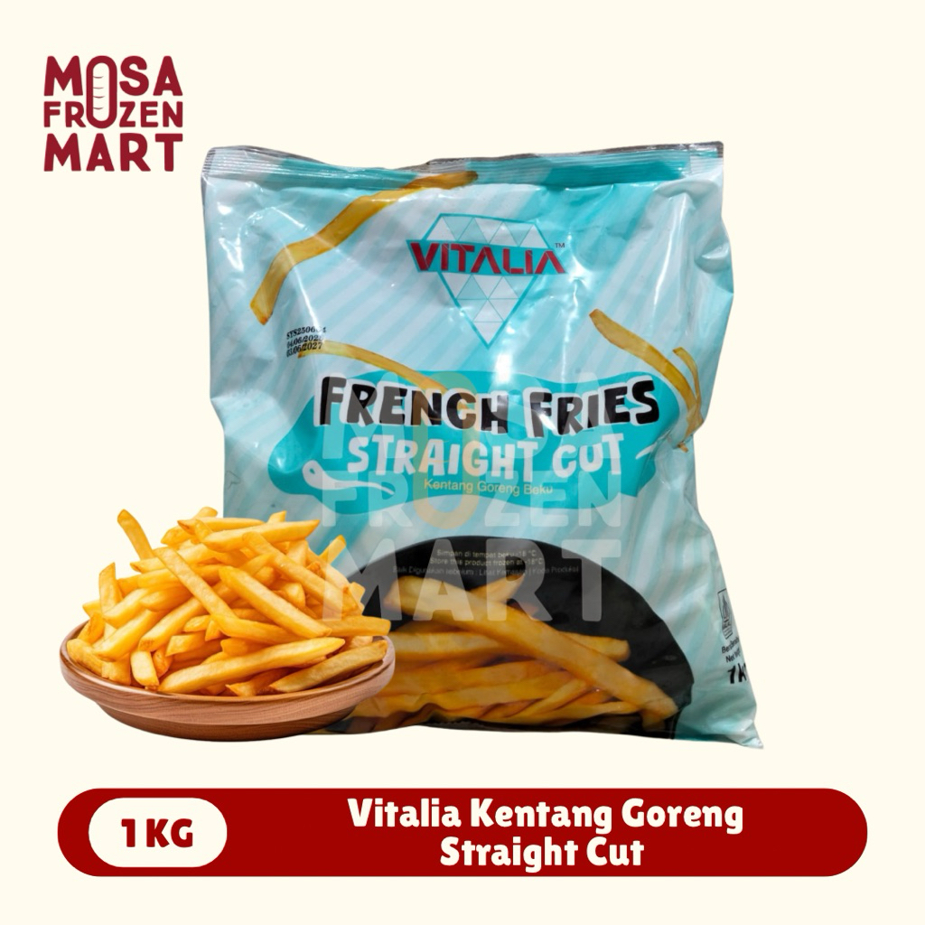 

Vitalia French Fries Straight Cut 1 Kg | Kentang Goreng Frozen