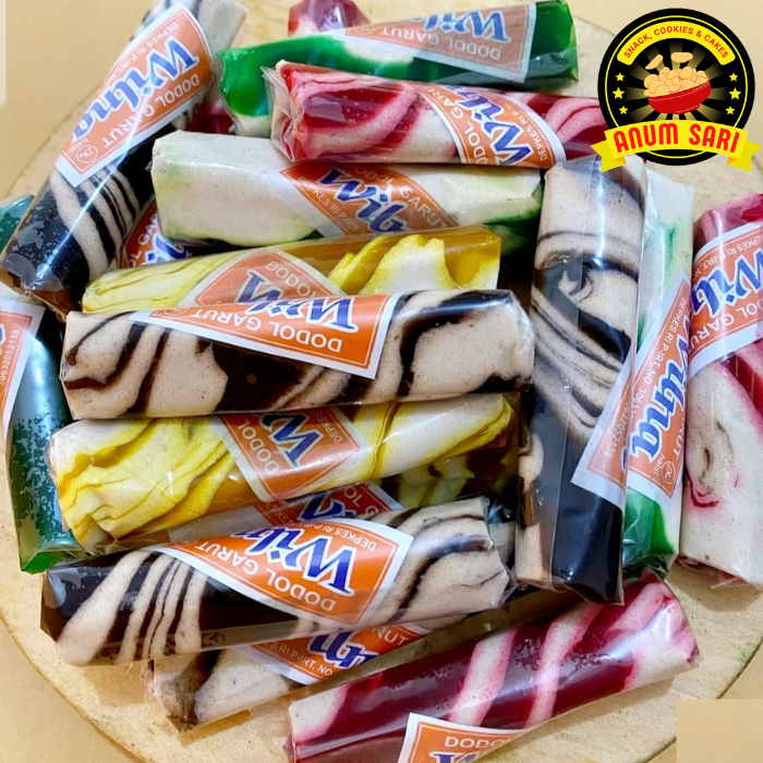 

Dodol Garut Warna Pelangi 500g / Aneka Rasa Buah Manis Legit Kenyal - Anum Sari