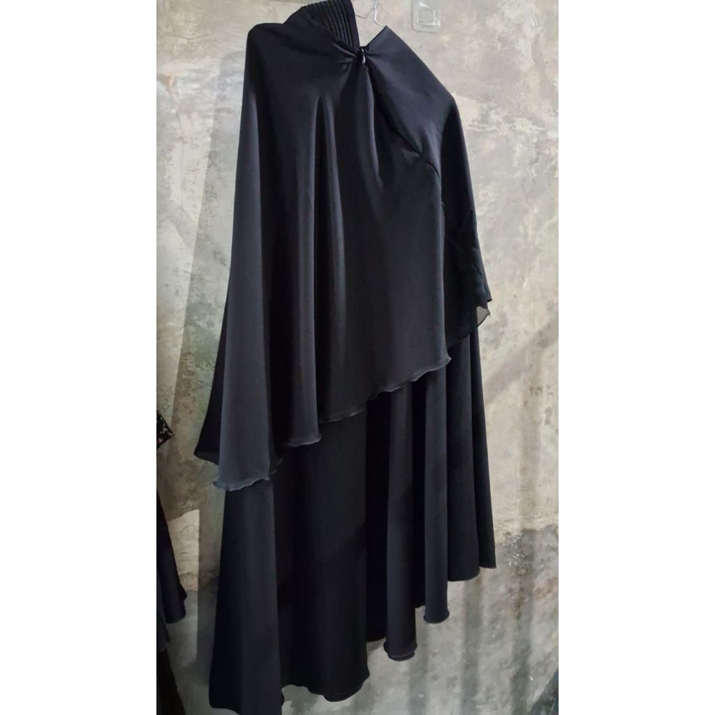 Jilbab Safar Purdah 1 Layer Cadar Sifon Non Lipit