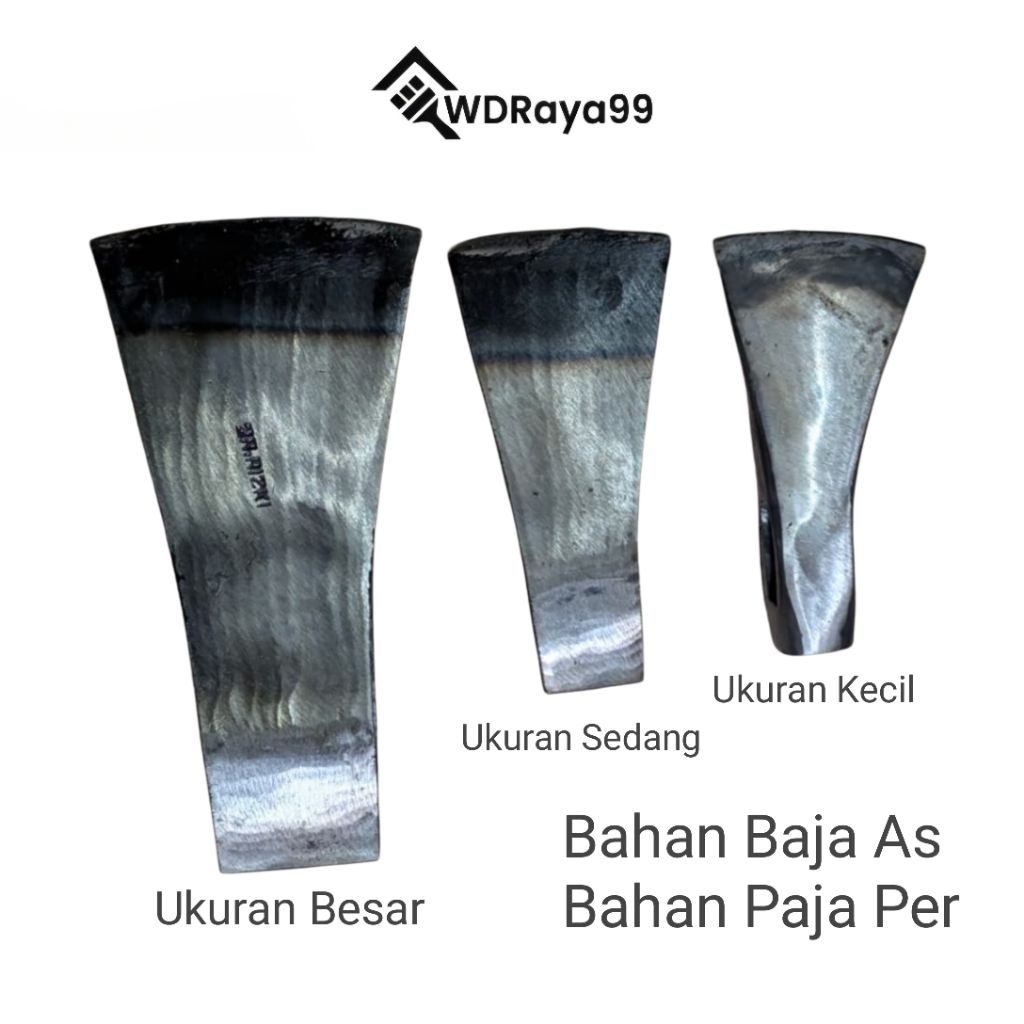 Bilah Kapak Tebang Pohon Belah Kayu Bahan Baja Produksi Pandhe