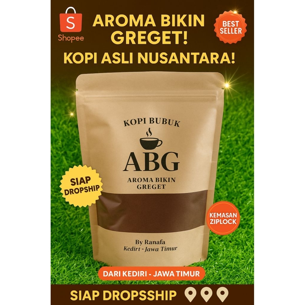

Kopi Bubuk ABG – Wangi Mewah, Harga Merakyat | Ziplock & Fresh
