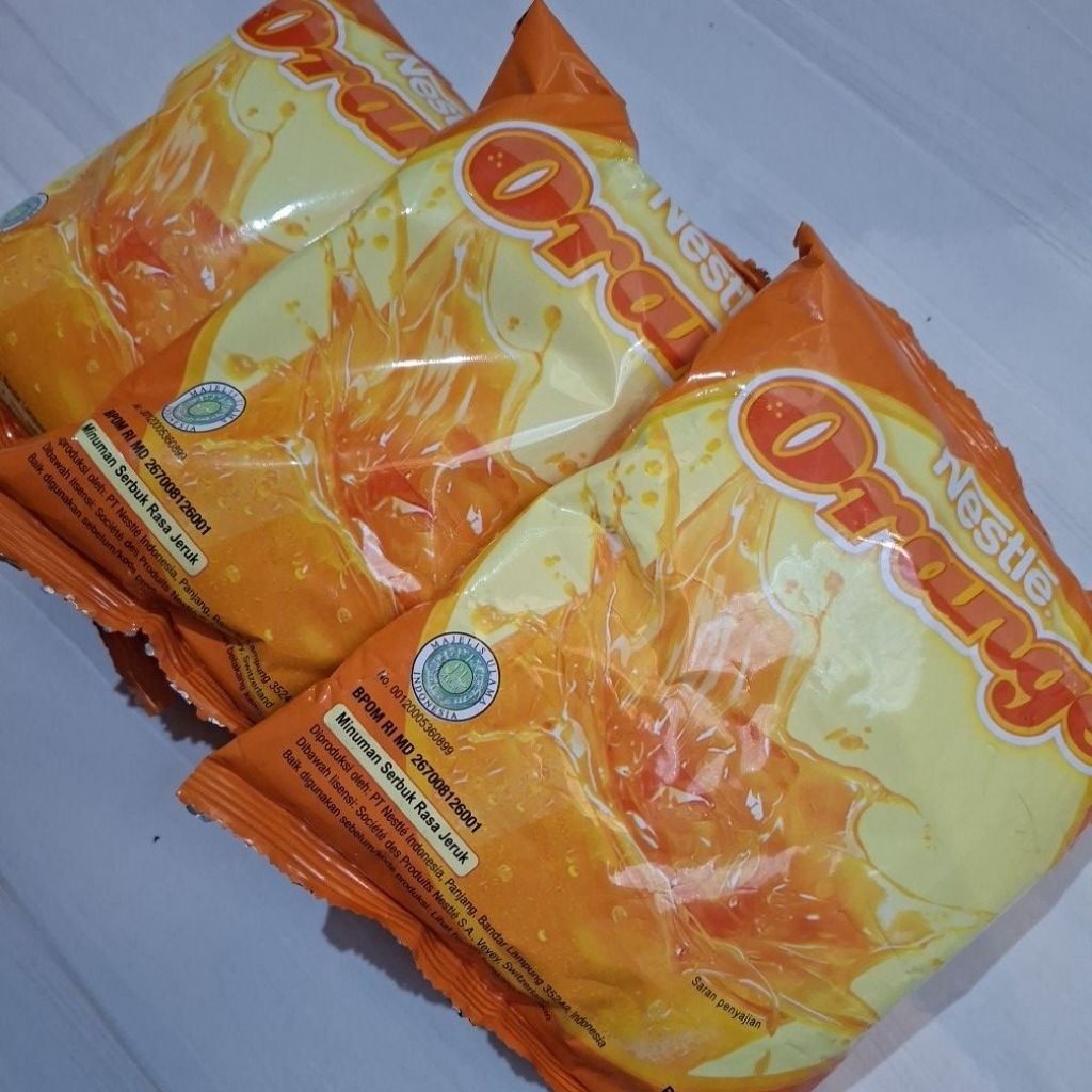 

Orange 560 gram bubuk minuman rasa jeruk dari Nestle