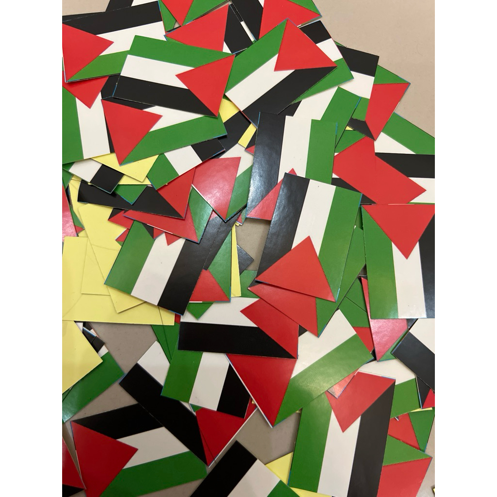 

100pcs STIKER PIPI PALESTINA 2.5x3.5cm