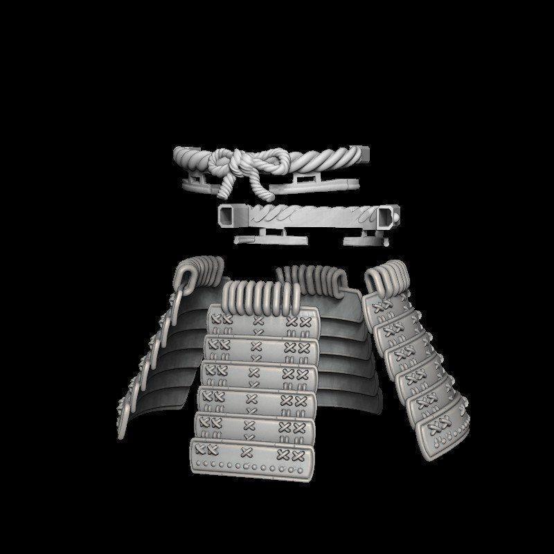 Set belt Dan Armor pinggang Samurai Shogun untuk Kitbash Action Figure Muff Toys Notaman Shf NWToys 