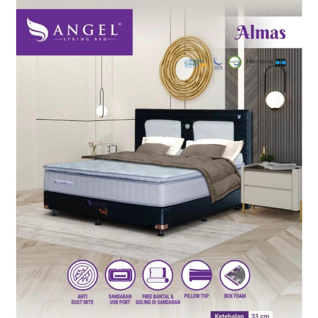 Springbed Kasur Type Almas Angel - Matras Only - 180 x 200 (6 KAKI)