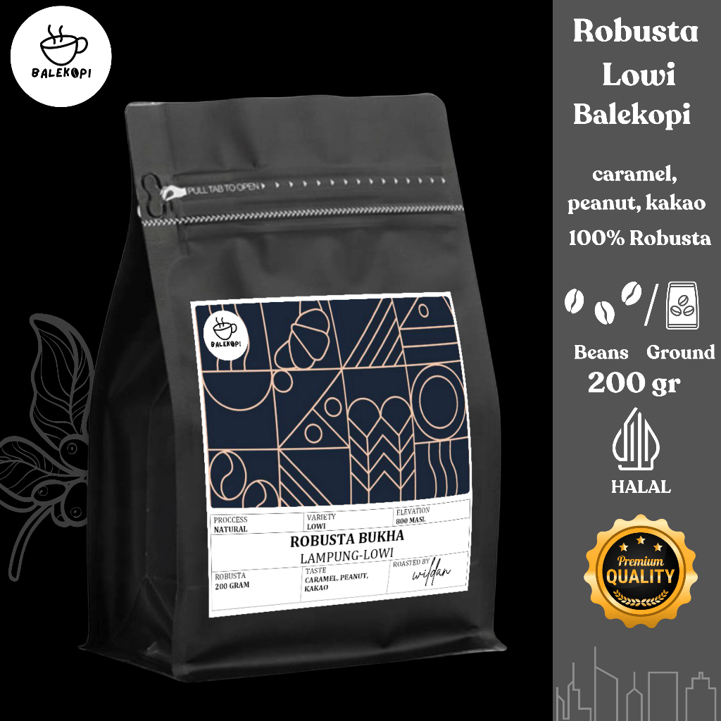 

Balekopi Kopi Bubuk Robusta Lowi Lampung 200 Gram