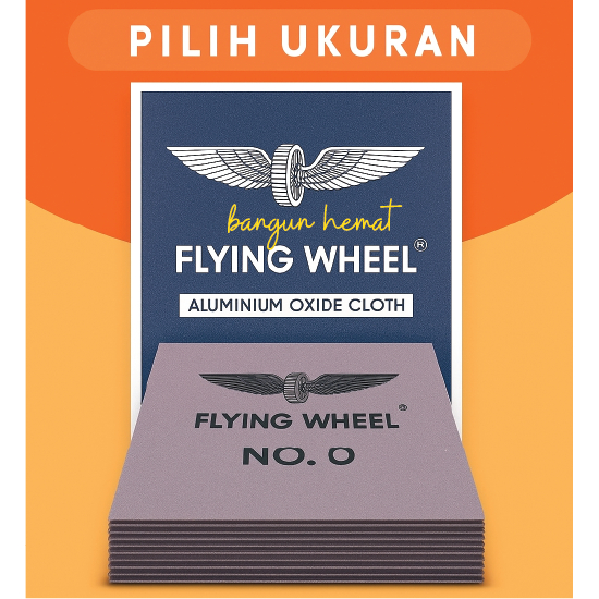 Amplas Lembaran Flying Wheel – Amplas Besi Serbaguna Kain Kertas Gosok Halus Kasar