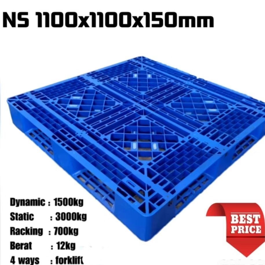 

Palet plastik baru(new)110x110x15cm hitam&biru