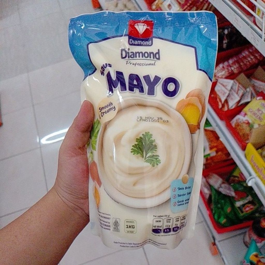 

Diamond mayonaise 1kg salad buah risol mayo enak
