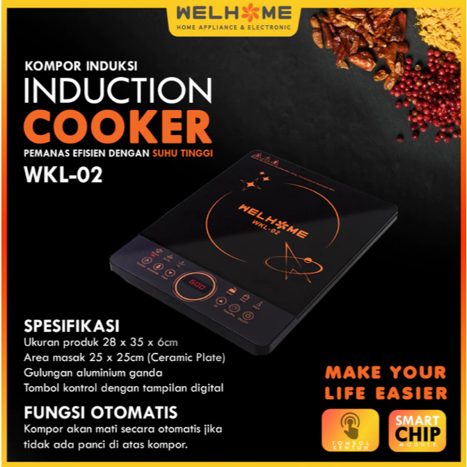 WELHOME KOMPOR LISTRIK INDUKSI WKL 02