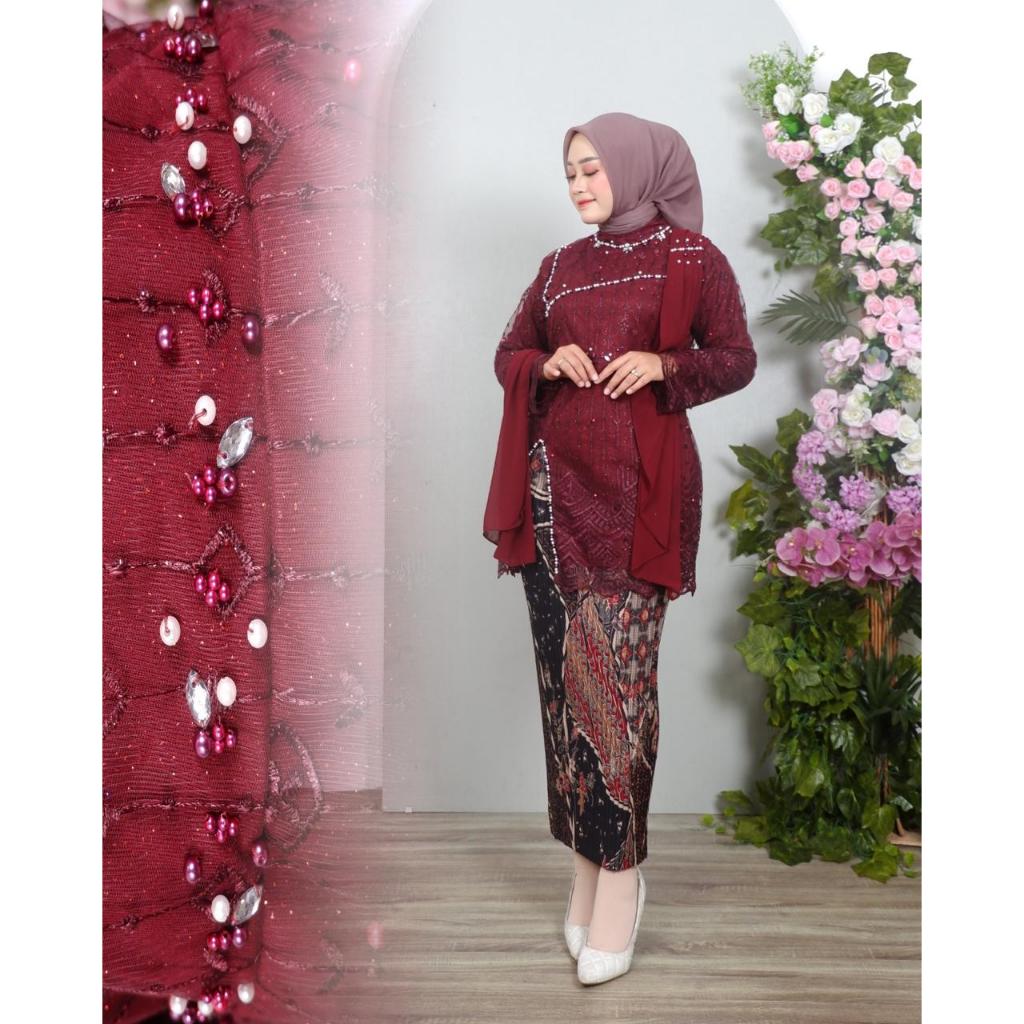 DISKON Setelan Kebaya Selendang Baju Kebaya Lamaran Kebaya Kondangan Kebaya Selendang Modern