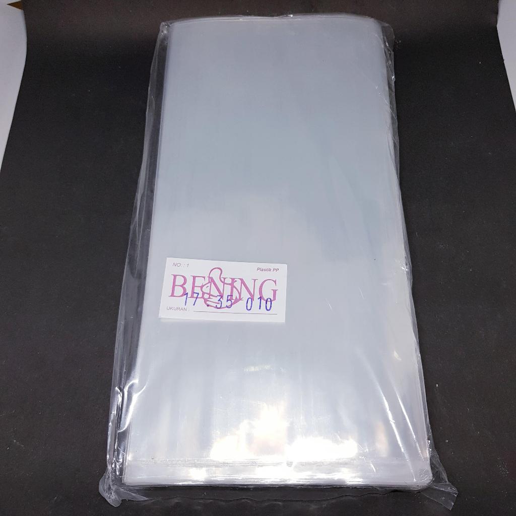 Plastik PP 010 Bening Transparan Tebal ukuran 17cm (1kg)