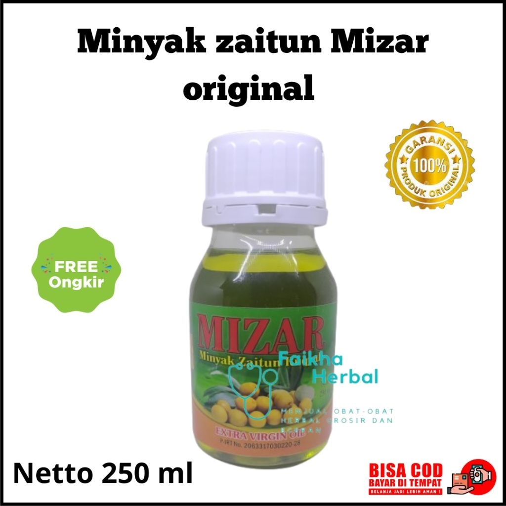

Minyak Zaitun Mizar 250 ml Original Minyak Zaitun Extra Virgin