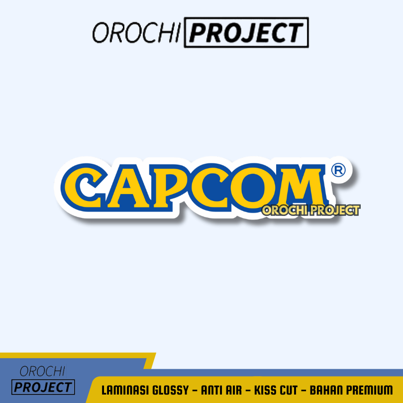 

Sticker Stiker Logo CAPCOM Vinyl Glossy Anti Air HP Laptop Tumbler Motor Helm