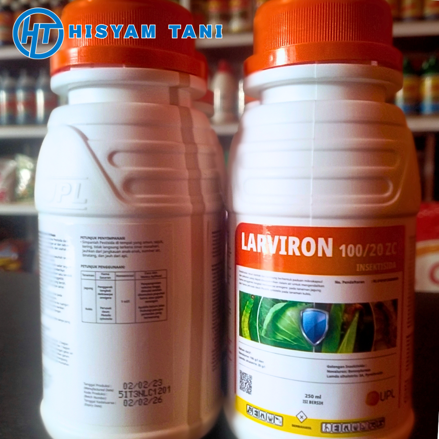 LARVIRON 100/20 ZC INSEKTISIDA RACUN TELUR DAN ULAT GRAYAK AMPUH 250 ML