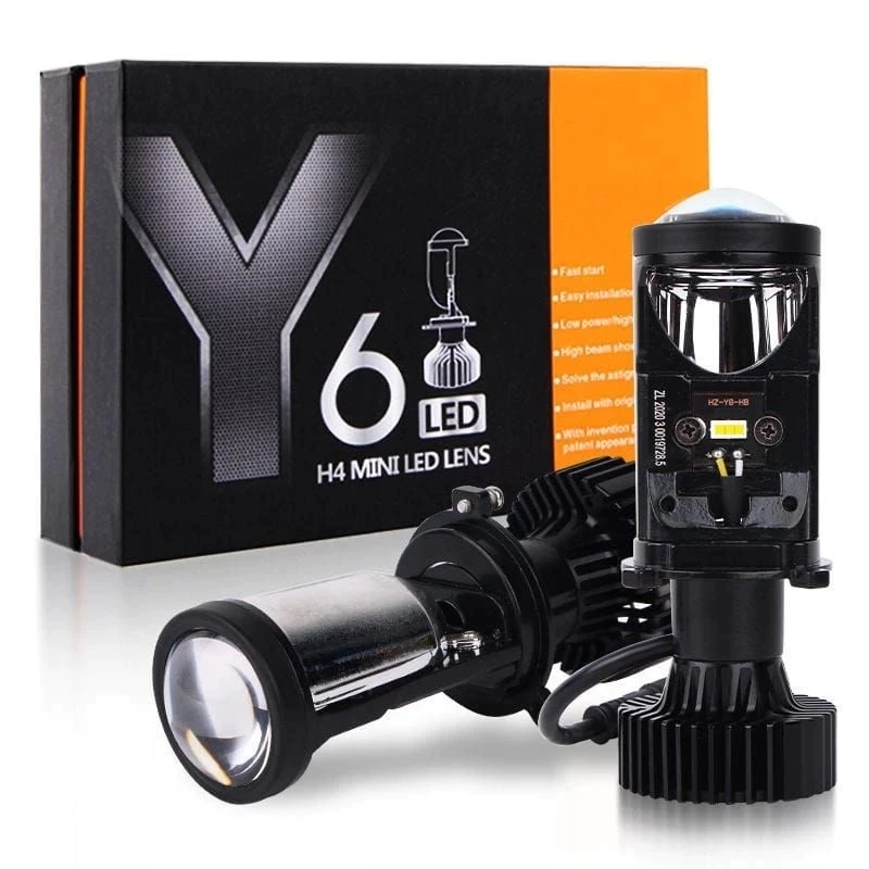 Lampu LED Mini Projie Y6 H4 / Mini Projector H4 1Set