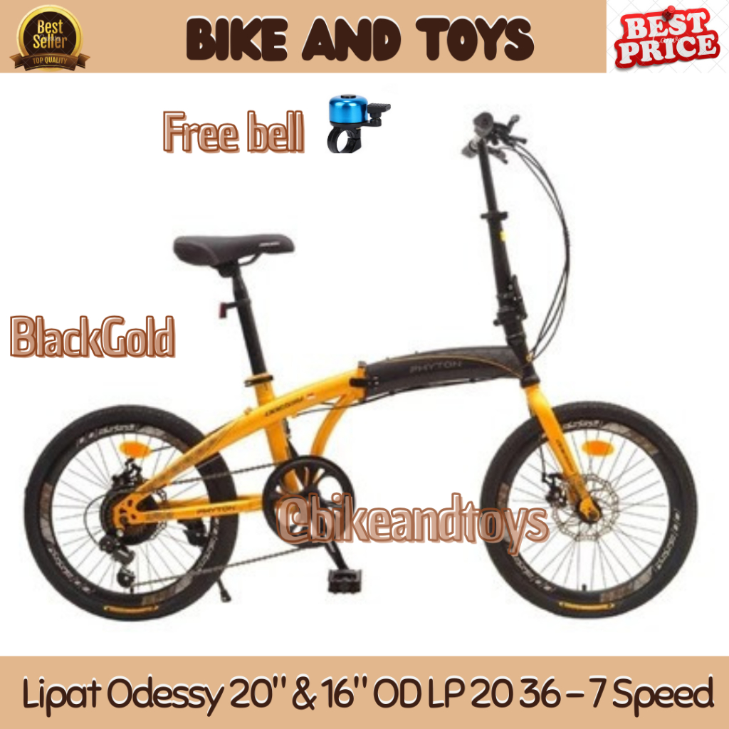 Sepeda Lipat ODESSY PHYTON 16 dan 20 Inch Murah ORIGINAL SNI