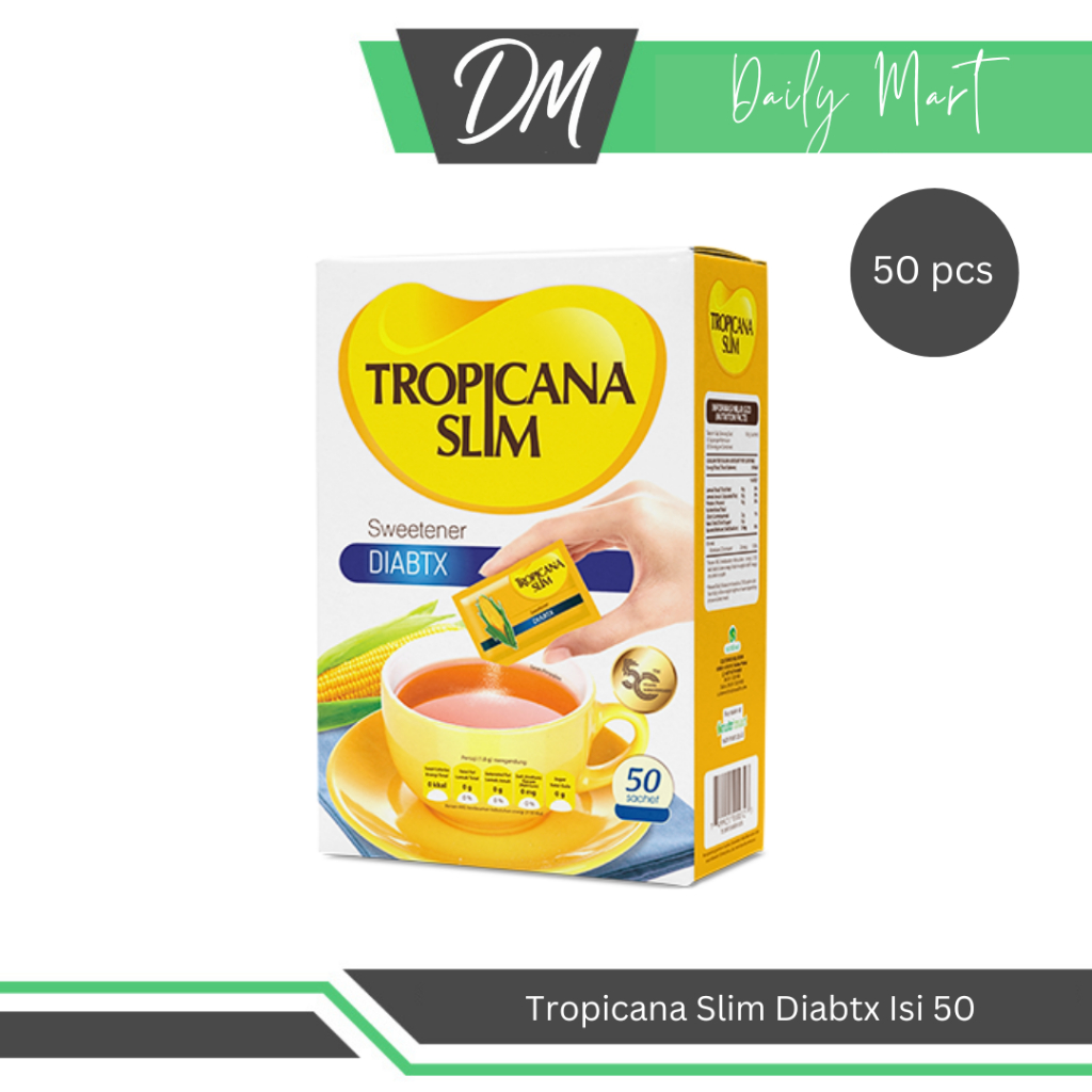 

Tropicana Slim Diabetics Isi 50 Sachet - Gula Premium Aman Untuk Orang Diabetes