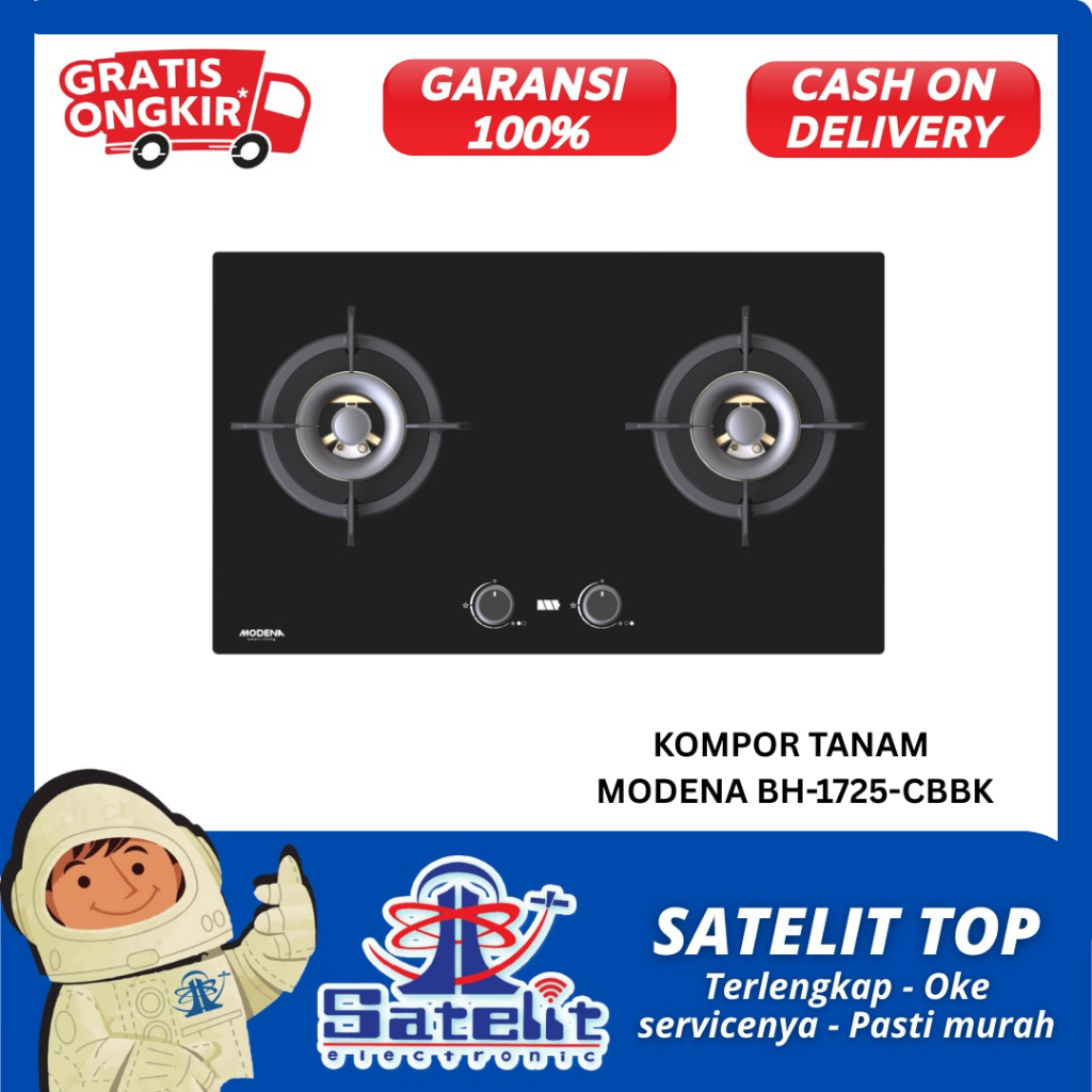 KOMPOR 2 TUNGKU TANAM MODENA BH-1725 CBBK