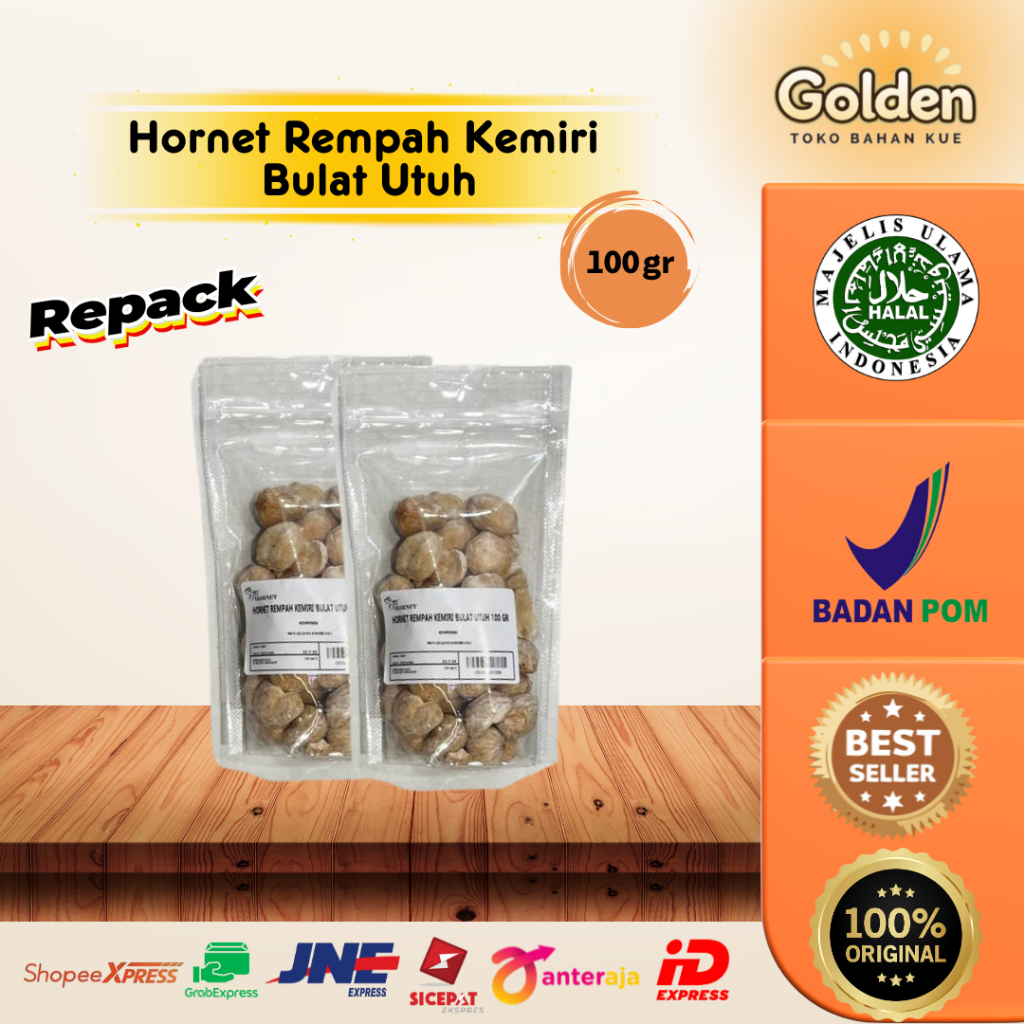 

Hornet Rempah Kemiri Bulat Utuh 100gr
