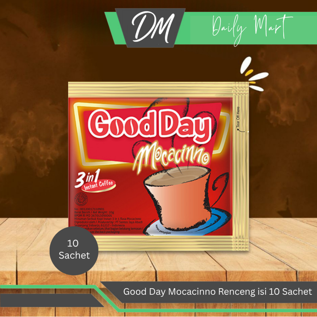 

Good Day Mocacinno Renceng Isi 10 Sachet - Kopi Instan Premium Enak Murah