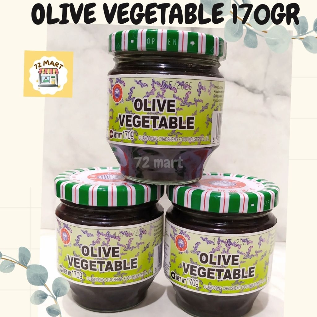 

Olive Vegetable Chao Seng 170gr/Kan Lan Cai/Sayur Zaitun/Kana cai/ Vegetarian Food