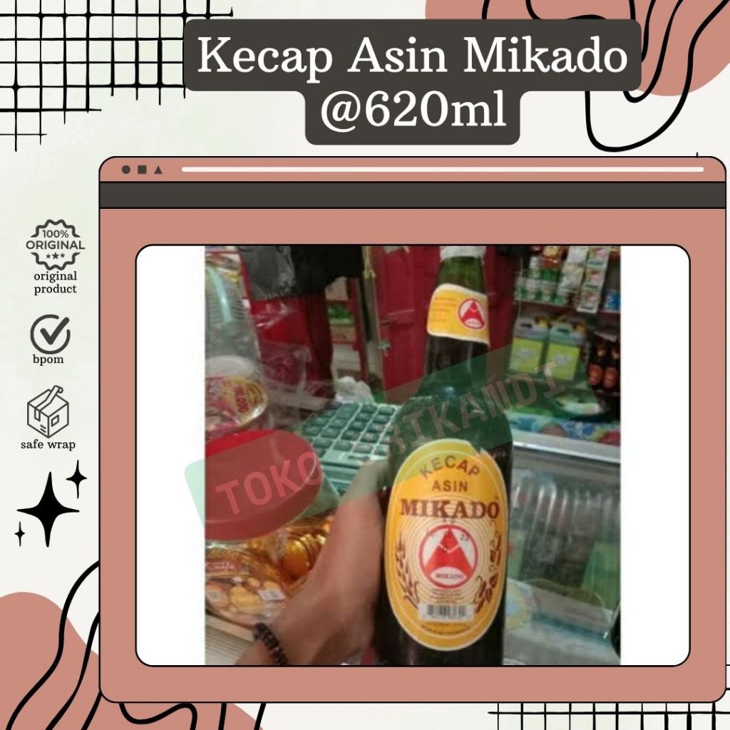 Kecap Asin Mikado @620ml per botol